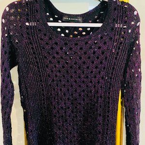 Rock & Republic lightweight long sleeve purple top
